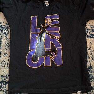 Kids Black Graphic T-Shirt